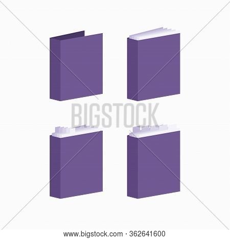 Folder For Documents. Office Paper Documents And File Folders.