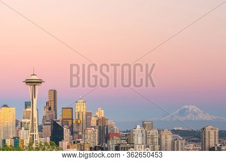 View Of Downtown Seattle Skyline