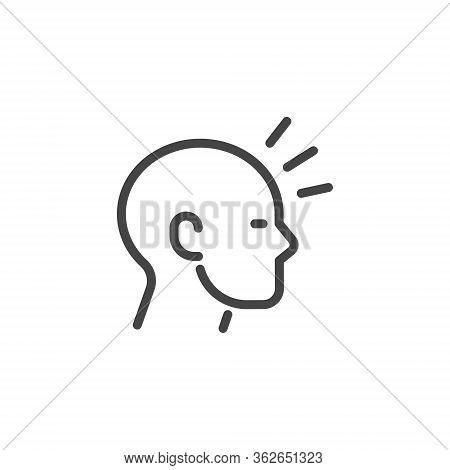 Icon In Outline Style From The Set Premium Icons On Symptoms Virus Infection, Cold And Flu. Such Lin