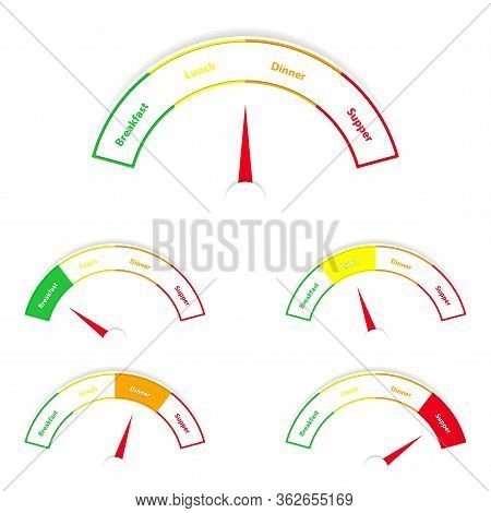 Breakfast, Lunch, Dinner, Supper Design Element. Vector Illustration