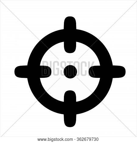 Target Icon Isolated On White Background. Target Icon In Trendy Design Style. Target Vector Icon Mod