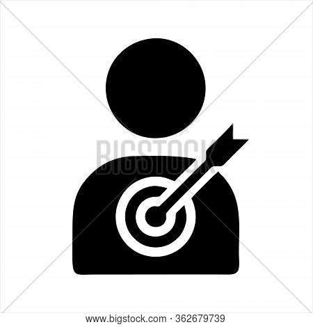 Target Icon Isolated On White Background. Target Icon In Trendy Design Style. Target Vector Icon Mod