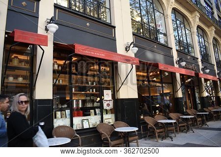Buenos Aires City, Argentina. June 16, 2018. A View Of A Restaurant In Buenos Aires