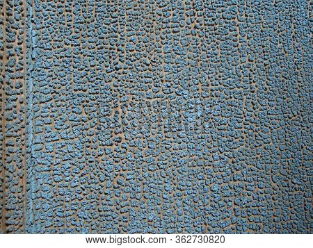 WoodTextured Background - Old Blue Cracked and Peeling Paint