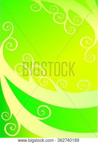 Green Abstract Background In Different Shades, Vector Illustration, Eps