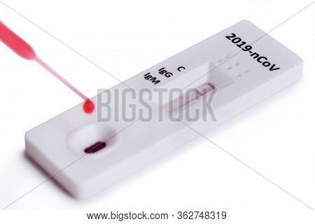 Rapid Covid-19 Coronavirus Strip Test Cassette For Antibody Or Sars-cov-2 Virus Disease Epidemic Iso