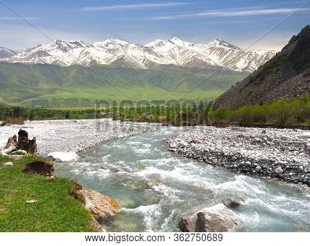The Ala Archa National Park In The Tian Shan Mountains Of Bishkek  Kyrgyzstan