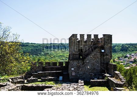 The Famous Sightseeing Tsarevets Fortress, Veliko Tarnovo, Bulgaria.
