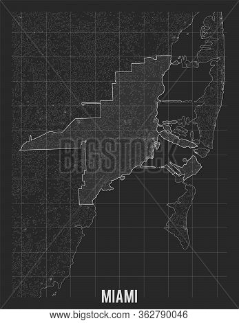 City Map Miami. Vector & Photo (Free Trial) | Bigstock