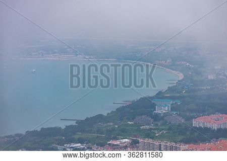 Panorama Of The Resort City Of Gelendzhik. The Kind With The Thin Cape. Gelendzhik Bay Is Visible In