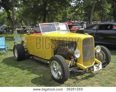 1932 Yellow Ford Roadster