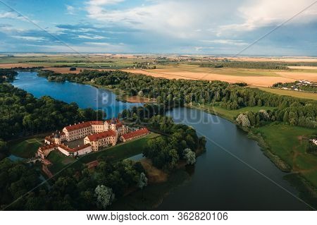 Medieval Castle In Nesvizh, Minsk Region, Belarus.