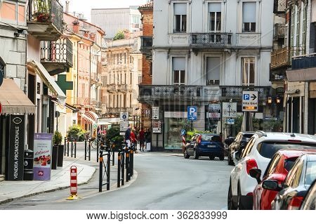 Cremona, Italy - Circa September 2018. Beautiful Streets Of Cremona In Sunny Day.