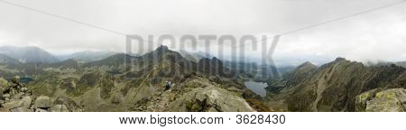 พาโนรามาของภูเขา Tatra โปแลนด์