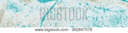 Abstract Turquoise, Blue And Khaki Colors Background For Design.