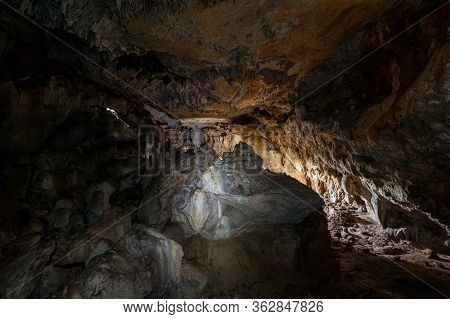 Natural Cave Near Niska On The Island Of Cres (croatia)