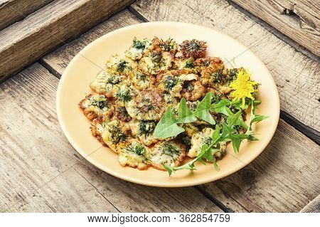Deep Frying Dandelion