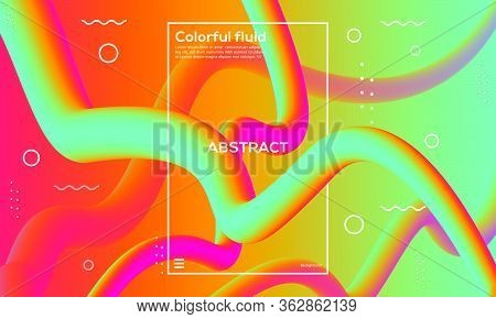 Colorful Fluid Background, Great For Website Kanding Page