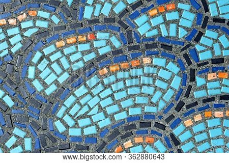 Decorative Ceramic Tiles On The Wall Of The Building
Background For Web Design.