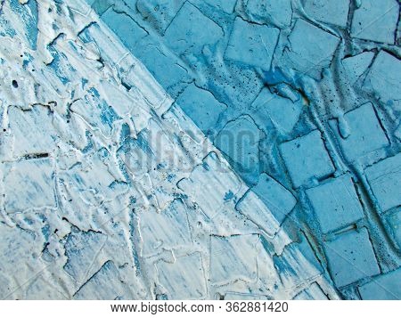 Decorative Ceramic Tiles On The Wall Of The Building
Background For Web Design.
