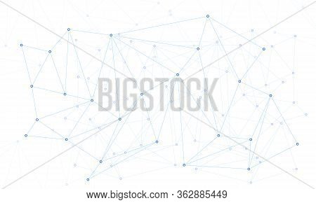 Abstract Connection Structure. Molecule And Communication. Vector Science Background.