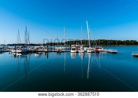Boats And Yachts Moored In The Sport Port Of Keroman
