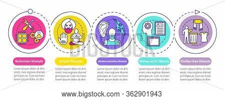 Lifestyle Types Vector Infographic Template. Ascetic. Business Presentation Design Elements. Data Vi