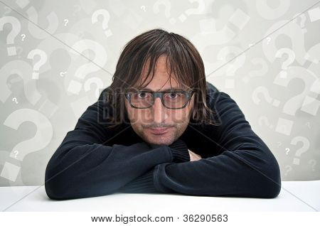 休闲的人思维