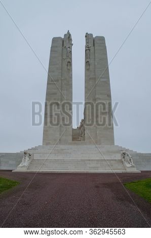 Vimy Ridge, Arras, France: Nov 19, 2012: The Canadian National Memorial Of Vimy Ridge Commemorates O
