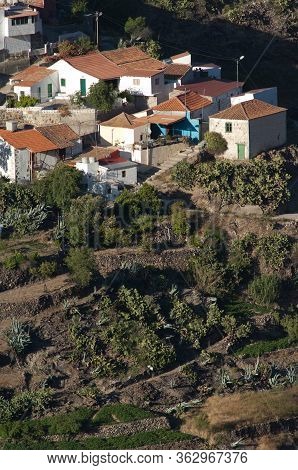 Village Of El Juncal In The Nublo Rural Park.