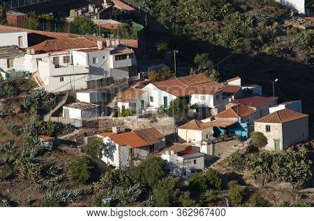 Village Of El Juncal In The Nublo Rural Park.