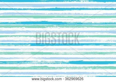 Ink Freehand Straight Lines Vector Seamless Pattern. Trendy Linen Fabric Print Design. Retro Texture