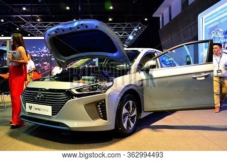 Pasay, Ph - April 7 - Hyundai Ioniq Hybrid At Manila International Auto Show On April 7, 2018 In Pas
