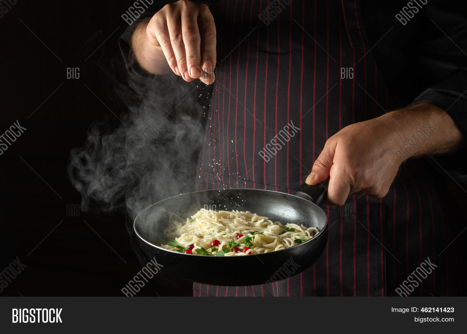 Cook Adds Salt Image & Photo (Free Trial) | Bigstock