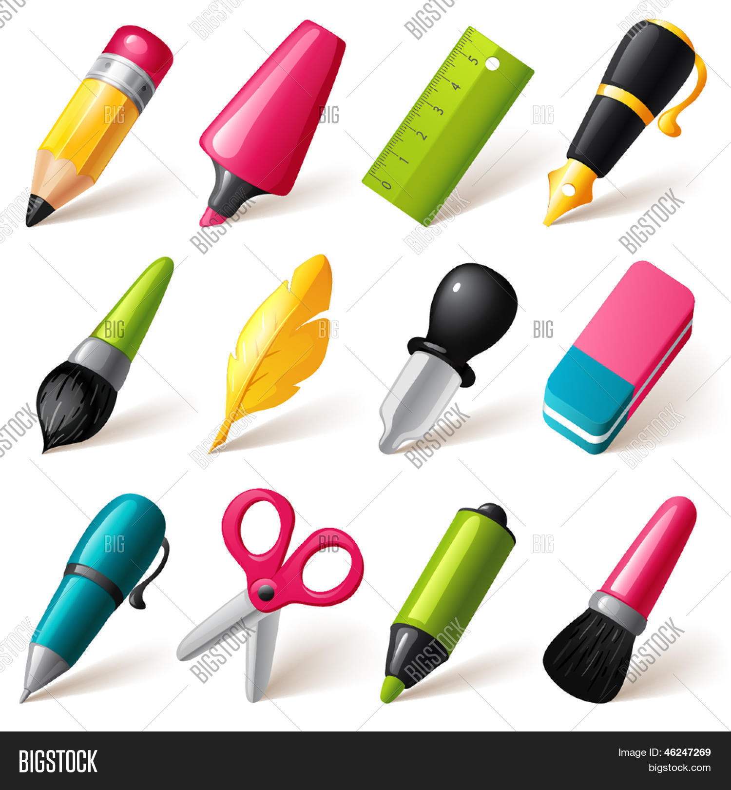 Drawing Writing Tools Vector & Photo (Free Trial) Bigstock