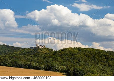 Ruins of Cachtice castle, residence of Elisabeth Bathory, Slovakia
