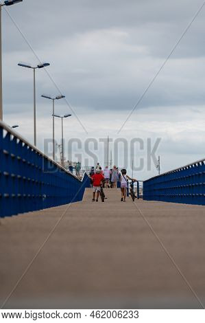 Cambrils, Spain : 2022 September 10 : Panorama At The End Of Summer In The Tourist City Of Cambrils 