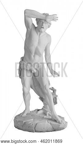 Ancient statue. Cain sculpture of Giovanni Dupre in the State Hermitage Museum. Masterpiece isolated photo with clipping path