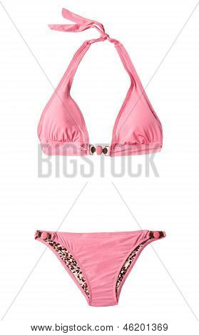 Rosa e Leopard Halter Bikini