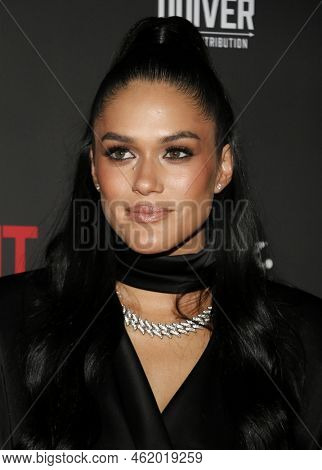 Audra Mari at the Los Angeles premiere of 'Bandit' held at the Harmony Gold Theater in Hollywood, USA on September 21, 2022.