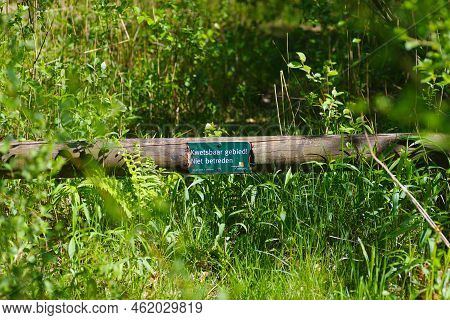 Enschede, Netherlands - May 8, 2022: Shield Saying In Dutch Language 