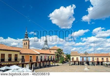 Main Square In The Town Of Navalcarnero, Community Of Madrid, Spain