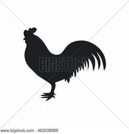 Chicken Icon Template Black Color Editable. Chicken Icon Symbol Flat Vector Illustration For Graphic