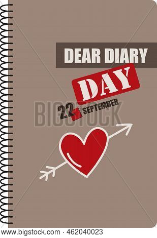 Day In September Dedicated To Dear Diary - Dear Diary Day