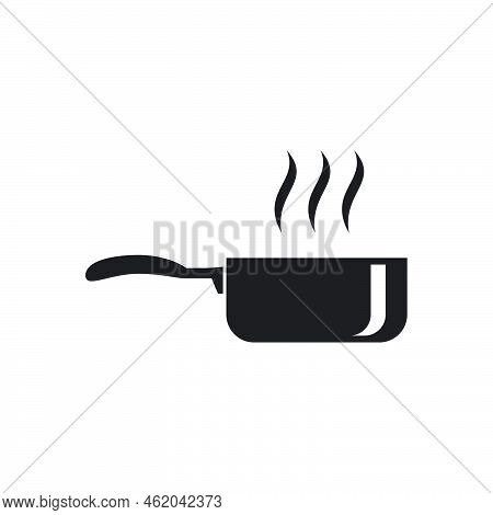 Coocking Pan Icon Template Black Color Editable. Coocking Pan Icon Symbol Flat Vector Illustration F