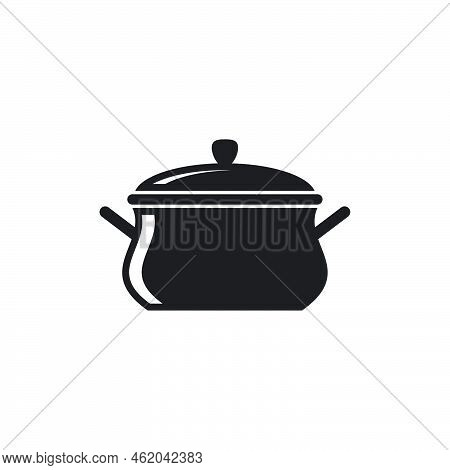 Coocking Pan Icon Template Black Color Editable. Coocking Pan Icon Symbol Flat Vector Illustration F