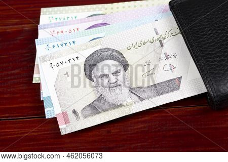 Iranian Money - Toman  In The Black Wallet