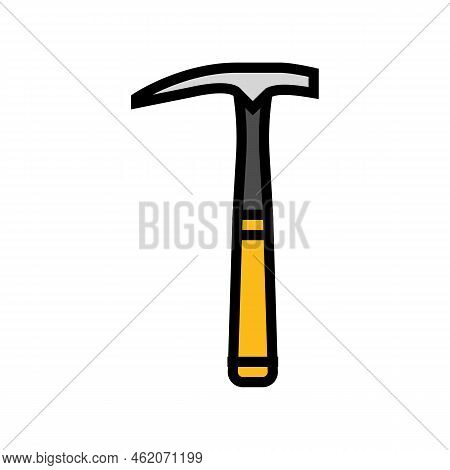 Prospectors Hammer Tool Color Icon Vector. Prospectors Hammer Tool Sign. Isolated Symbol Illustratio