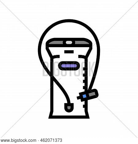 Hydration System Motorcycle Accessory Color Icon Vector. Hydration System Motorcycle Accessory Sign.