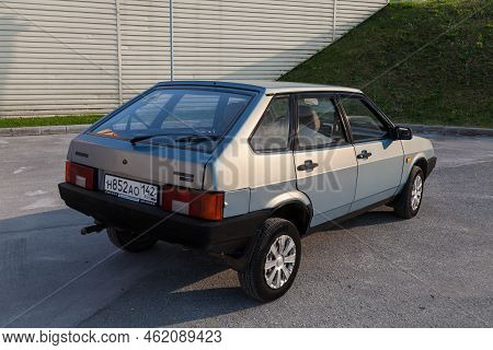 Novosibirsk, Russia - 08.09.2022: Lada Samara ,vaz 2109, Lada Sputnik. Old Used Car In A Good Condit
